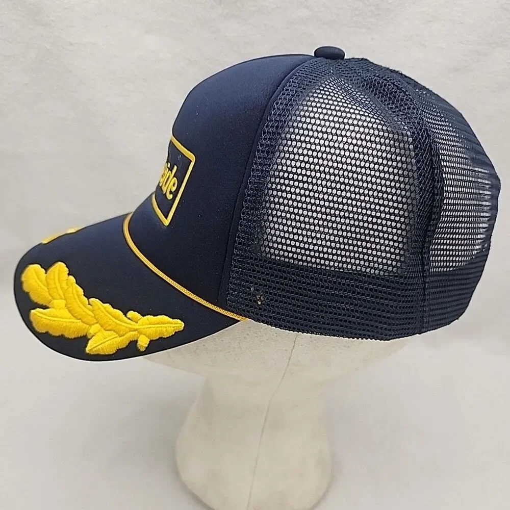 Cap Surfside Scrambled Eggs Gold Leaf Navy Foam Front Trucker Mesh Snapback Hat
